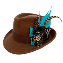 Load image into Gallery viewer, Teal & Naturals Magnetic Feather Trim