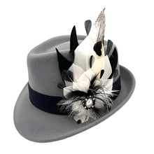 Load image into Gallery viewer, Grey Wool Felt Trilby