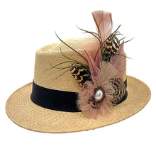 Load image into Gallery viewer, Mushroom Pink & Naturals Magnetic Feather Trim 2