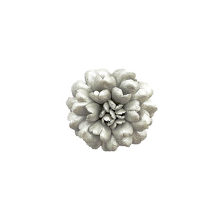 Silver Flower Lapel