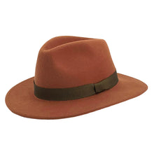 Load image into Gallery viewer, Terracotta Coloured wool Felt Hat