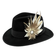 Load image into Gallery viewer, Off White & Black Brown Feather Trim 2