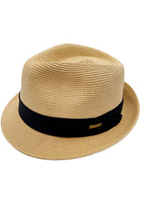 Load image into Gallery viewer, Natural Trilby Black Band