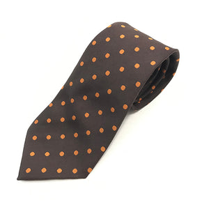Brown & Orange Spot Tie