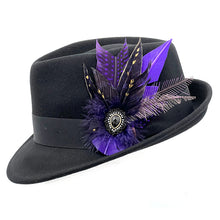 Load image into Gallery viewer, Small Purple Magnetic Feather Trim

