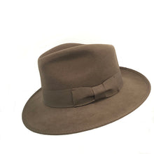 Load image into Gallery viewer, Brown Wool Felt Fedora