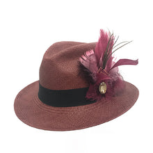 Load image into Gallery viewer, Burgundy Fedora Brisa