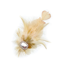 Load image into Gallery viewer, Cream Magnetic Feather Trim
