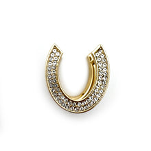 Load image into Gallery viewer, Crystal Horseshoe Scarf Ring