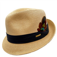 Load image into Gallery viewer, Natural Trilby Black Band