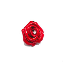 Load image into Gallery viewer, Bright Red Rosebud Lapel