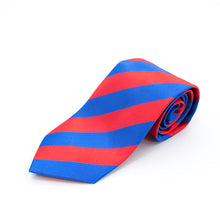 Load image into Gallery viewer, Red &amp; Blue Stripe Tie
