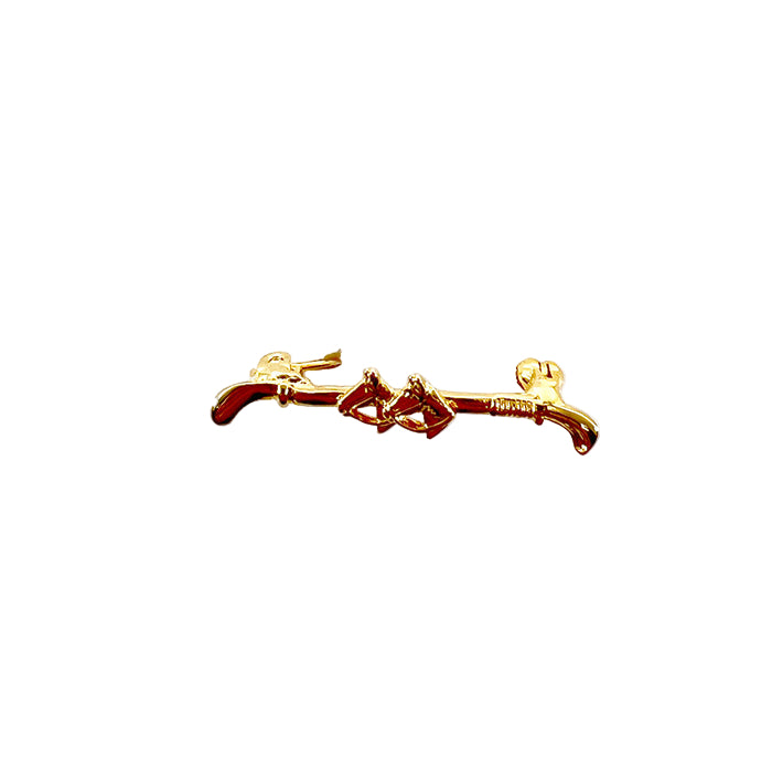 Small Crop & 2Horse Head Stock Pin