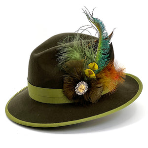 Greens & Rust Magnetic Feather Trim
