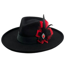 Load image into Gallery viewer, Black Wool Felt Hat 2
