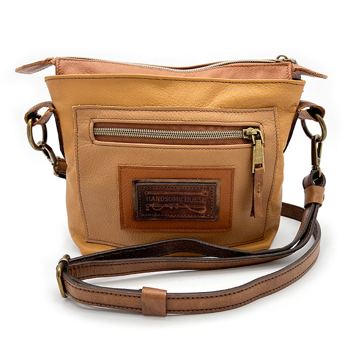 Mixed Tan Cross Body Handbag