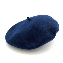 Load image into Gallery viewer, Navy Wool Beret
