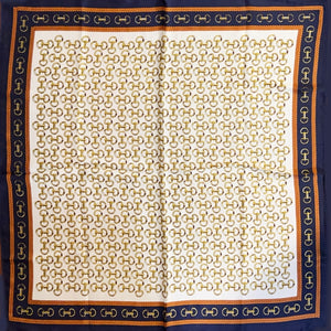 Navy Horse Bit Scarf