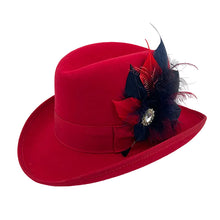 Load image into Gallery viewer, Navy &amp; Red Magnetic Feather Trim 2
