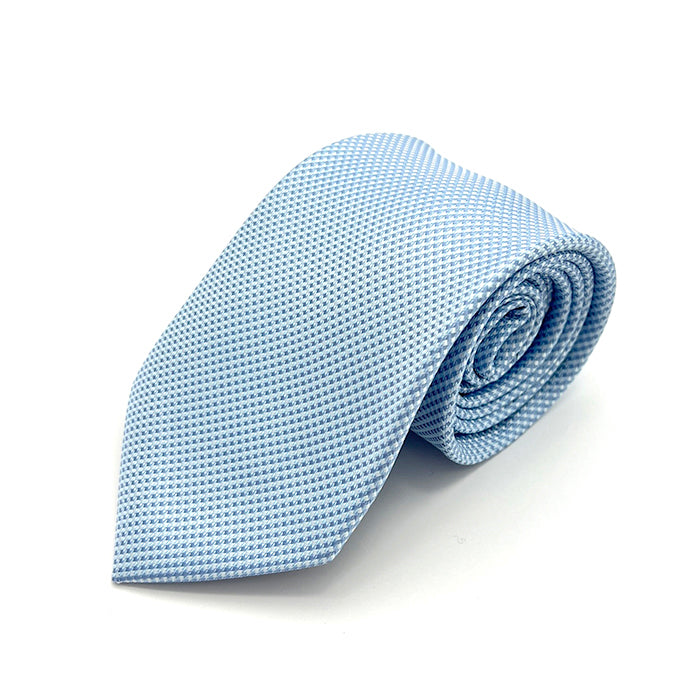 Pale Blue Micro Square Textured Tie