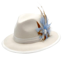 Load image into Gallery viewer, Cream Fedora
