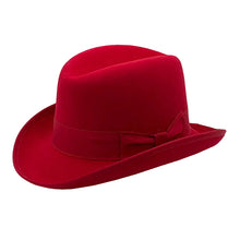 Load image into Gallery viewer, Red Wool Felt Homburg
