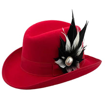 Load image into Gallery viewer, Black &amp; White Magnetic Feather Trim
