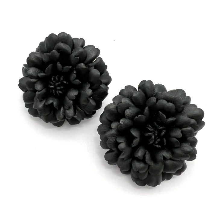 Black Browband Flower Sides