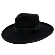 Load image into Gallery viewer, Black Wool Felt Hat 2
