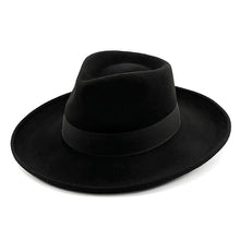Load image into Gallery viewer, Black Wool Felt Hat
