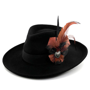 Black Wool Felt Hat