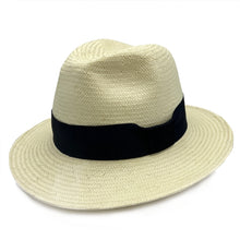 Load image into Gallery viewer, Bleached Toyo Straw Woven Fedora
