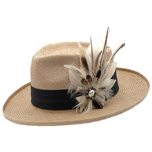 Load image into Gallery viewer, Cream &amp; Black Brown Magnetic Feather Trim
