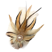 Load image into Gallery viewer, Cream  Magnetic Feather Trim

