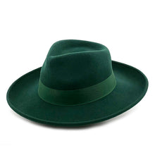 Load image into Gallery viewer, Emerald Wool Felt Hat
