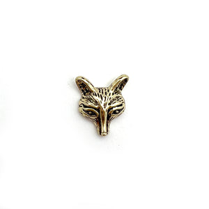 Gold Fox Head Pin