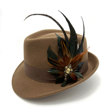 Load image into Gallery viewer, Green &amp; Rust Magnetic Feather Trim
