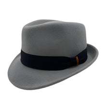 Load image into Gallery viewer, Grey Wool Felt Trilby
