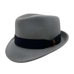 Grey Wool Felt Trilby