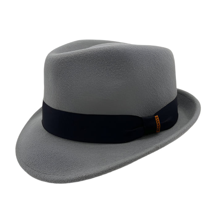 Grey Wool Felt Trilby
