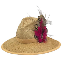 Load image into Gallery viewer, Knotted Straw Wide Brimmed Hat
