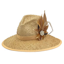 Load image into Gallery viewer, Knotted Straw Wide Brimmed Hat
