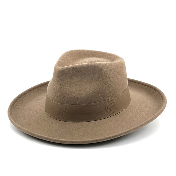 Light Brown Wool Felt Hat