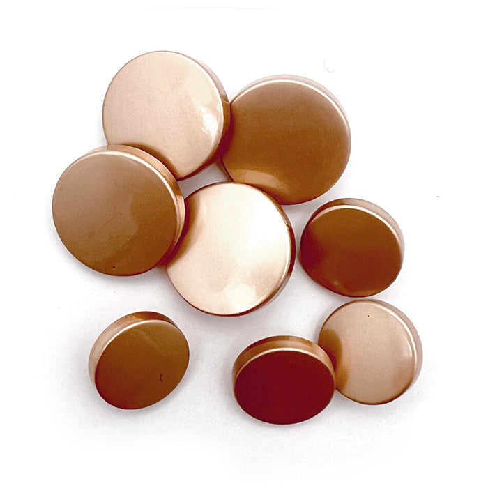Matt Gold Flat Buttons
