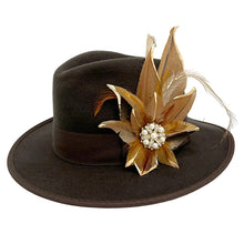Load image into Gallery viewer, Naturals &amp; Gold Magnetic Feather Trim

