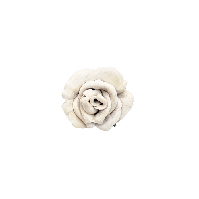 Off White Rosebud Lapel