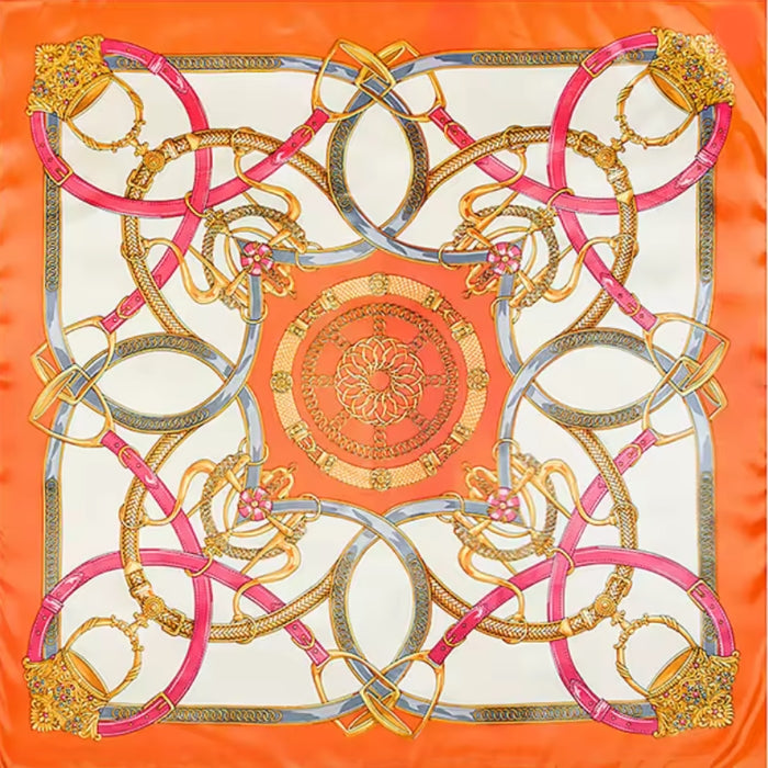 Orange, Pink & Cream Scarf