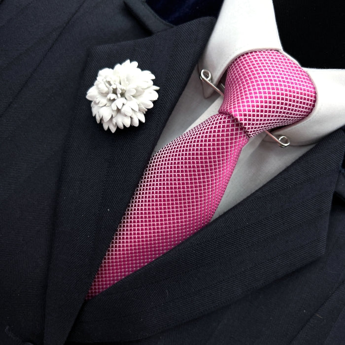 Orchid Pink Micro Square Tie