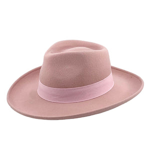 Pink Wool Felt Hat