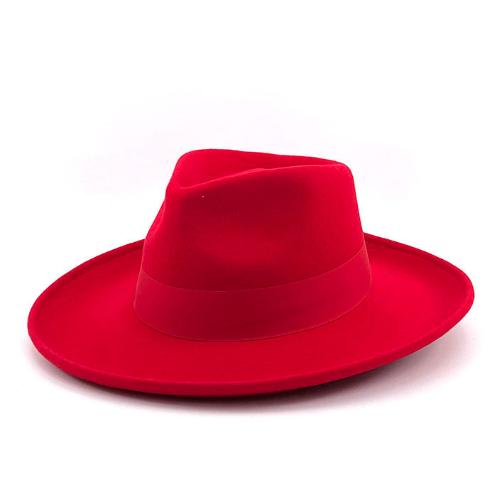 Red Wool Felt Hat
